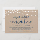 Nous n'avons pas pu attendre, Faire-part de Mariag (Devant)