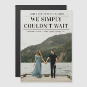 Nous N'Avons Pas Pu Attendre Le Faire-part Mariage (Devant / Derrière)