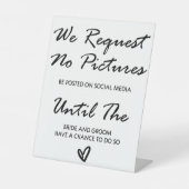 Nous Ne Demandons Aucune Photo Mariage Panneau Pié (Recto)