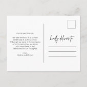 Nous ne pouvions pas attendre la carte postale Fai (Dos)