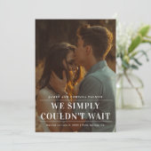 Nous ne pouvions pas attendre le faire-part mariag (Debout devant)