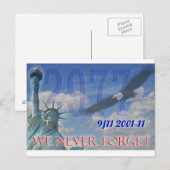 Nous n'oublions jamais carte postale 10e anniversa (Devant / Derrière)