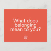 Nous nous appartenons - Carte postale question (Devant)