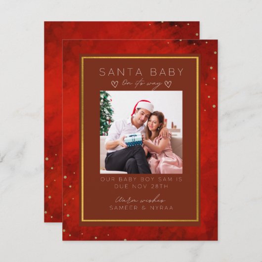 Nous nous attendons à des faire-part de grossesse  (Devant / Derrière)