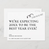 Nous nous attendons à la Faire-part de grossesse (Devant / Derrière)