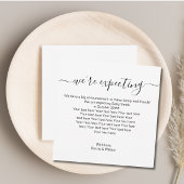 Nous nous attendons à une Faire-part minimale de g