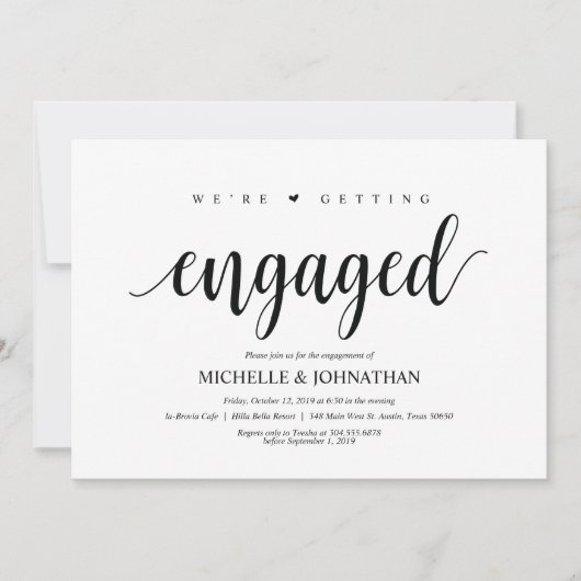 Nous nous engageons, invitations du parti Engageme (Devant)