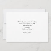 Nous nous marions enfin, carte de sauvegarde de la (Dos)