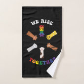 Nous nous rassemblons | EMPREINTE DE PATTE | Diver (Serviette à main)