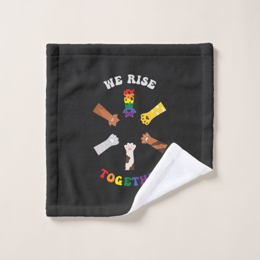 Nous nous rassemblons | EMPREINTE DE PATTE | Diver (Gant de toilette)