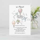 Nous nous sommes enfuis - Cartes d'invitation de c (Debout devant)