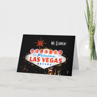 Nous nous sommes enfuis pour se marier ! Carte de