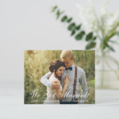 Nous Nous Sommes Mariés ! Faire-part Elopement (Debout devant)