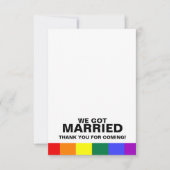 Nous nous sommes mariés Merci d'être venu (Devant)