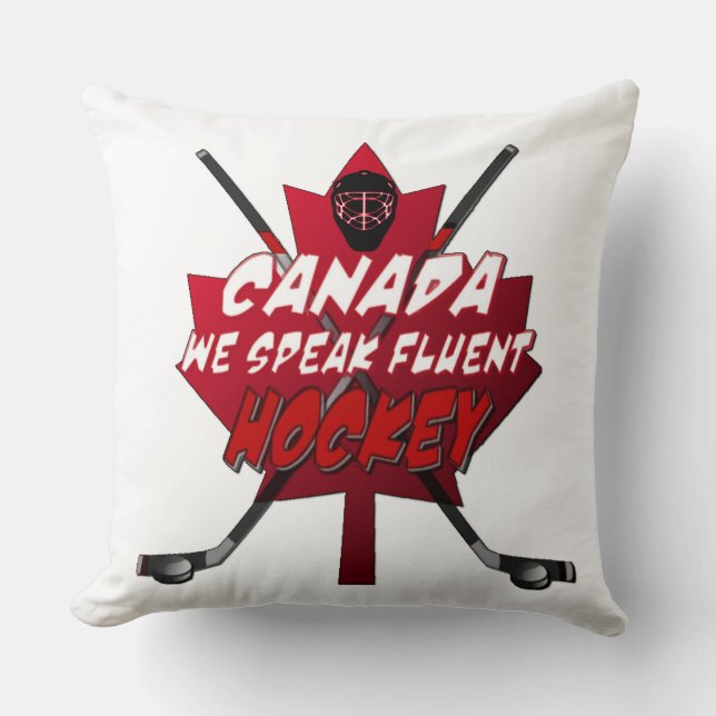 Nous parlons le coussin fluide d'humour du Canada (Recto)