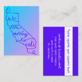 nous passons à cali carte de visite (Devant / Derrière)