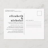 Nous passons au virtuel | Invitation de mariage vi (Dos)