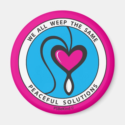 Nous Pleurons Tous Le Même 1_Round Magnet 2.25" (Devant)