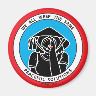 Nous Pleurons Tous Le Même Magnet 4 Rouges_2.25"