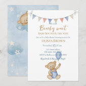 Nous pouvons à peine attendre Invitation à la Baby (Devant / Derrière)