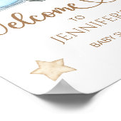 Nous pouvons attendre baby shower accueil poster (Coin)