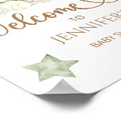 Nous pouvons attendre baby shower accueil poster (Coin)