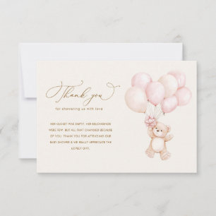 Nous pouvons attendre le baby shower rose merci