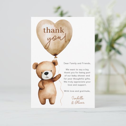 Nous pouvons attendre le Carte de remerciements Ba (Debout devant)