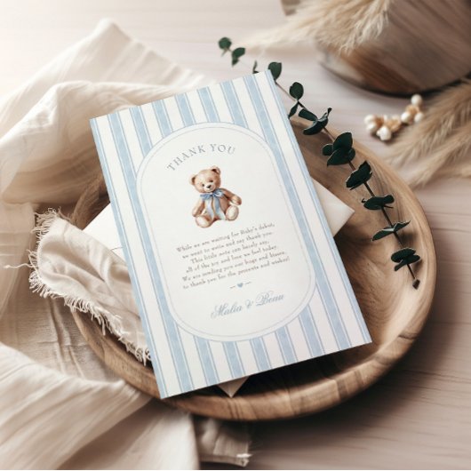 Nous pouvons attendre le Carte de remerciements Ba