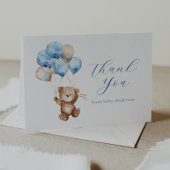 Nous Pouvons Attendre Teddy Bear Merci Carte Note