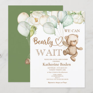 Nous pouvons attendre une invitation baby shower