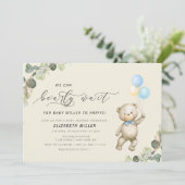 nous pouvons attendre une invitation baby shower (Debout devant)