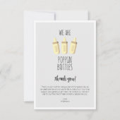 Nous Pouvons Bouteilles Fun Carte de remerciements (Devant)