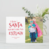 Nous Pouvons Expliquer... Drôle Carte photo de vac (Debout devant)