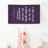 Nous pouvons faire n'importe quoi bannière violet  (En situation)