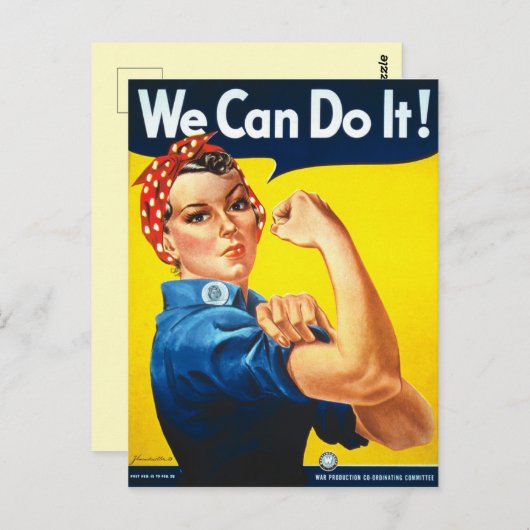 Nous pouvons le faire carte postale (Devant / Derrière)