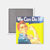 Nous pouvons le faire Magnet Classique Délavé (Recto/Verso)