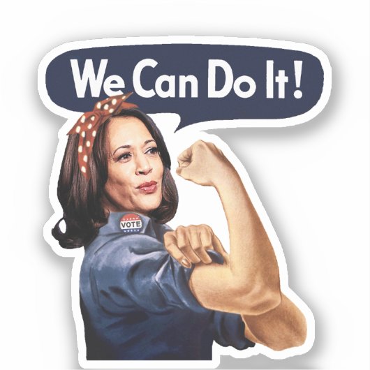 Nous pouvons le faire - Sticker Kamala & Walz 2024 (Recto)