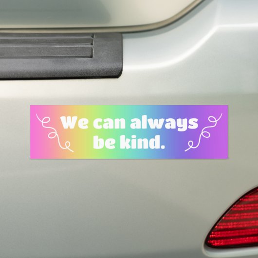 Nous Pouvons Toujours Être Sticker Rainbow Bumper (En voiture)