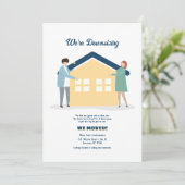 Nous réduisons le Faire-part de déménagement (Debout devant)