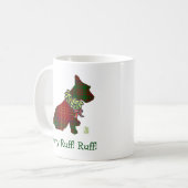 Nous Scottie Chien Merry Ruff ! Ruff ! Mug 11 oz (Devant gauche)