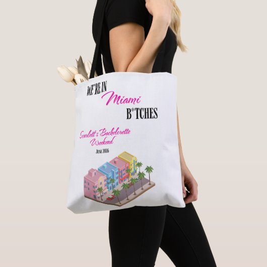Nous sommes à Miami Sac Tote (De près)