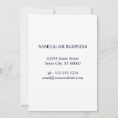 nous sommes affichés faire-part (Dos)