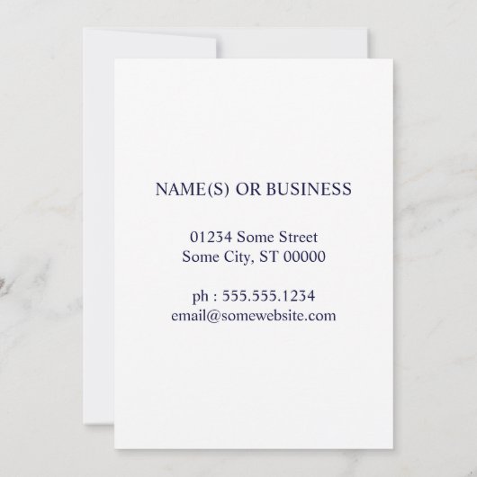 nous sommes affichés faire-part (Dos)