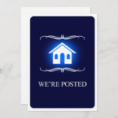 nous sommes affichés faire-part (Devant / Derrière)