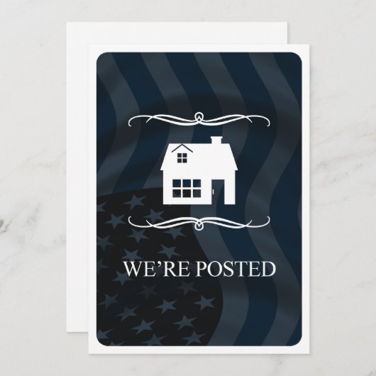 nous sommes affichés faire-part (Devant / Derrière)