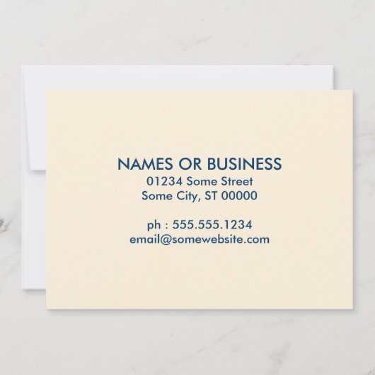 nous sommes affichés faire-part (Dos)