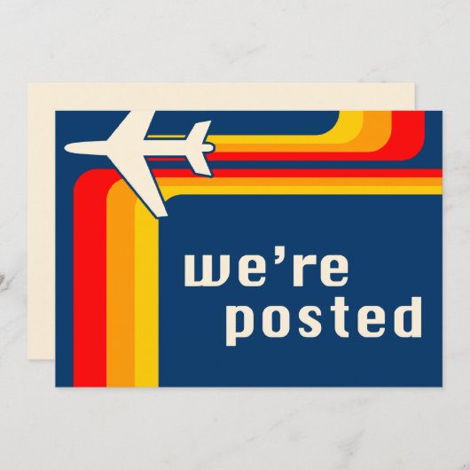 nous sommes affichés faire-part (Devant / Derrière)