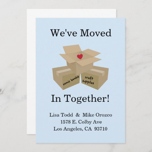 Nous sommes allés ensemble vers le Faire-part (Devant / Derrière)