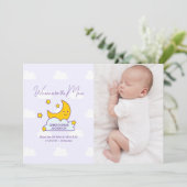 Nous Sommes Au-Dessus De La Lune 2 Faire-part de n (Debout devant)